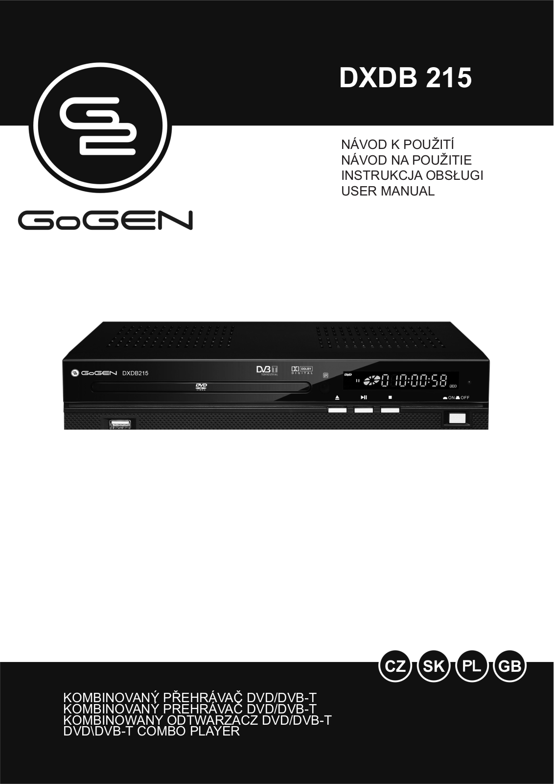 GoGen DXDB 215 User Manual