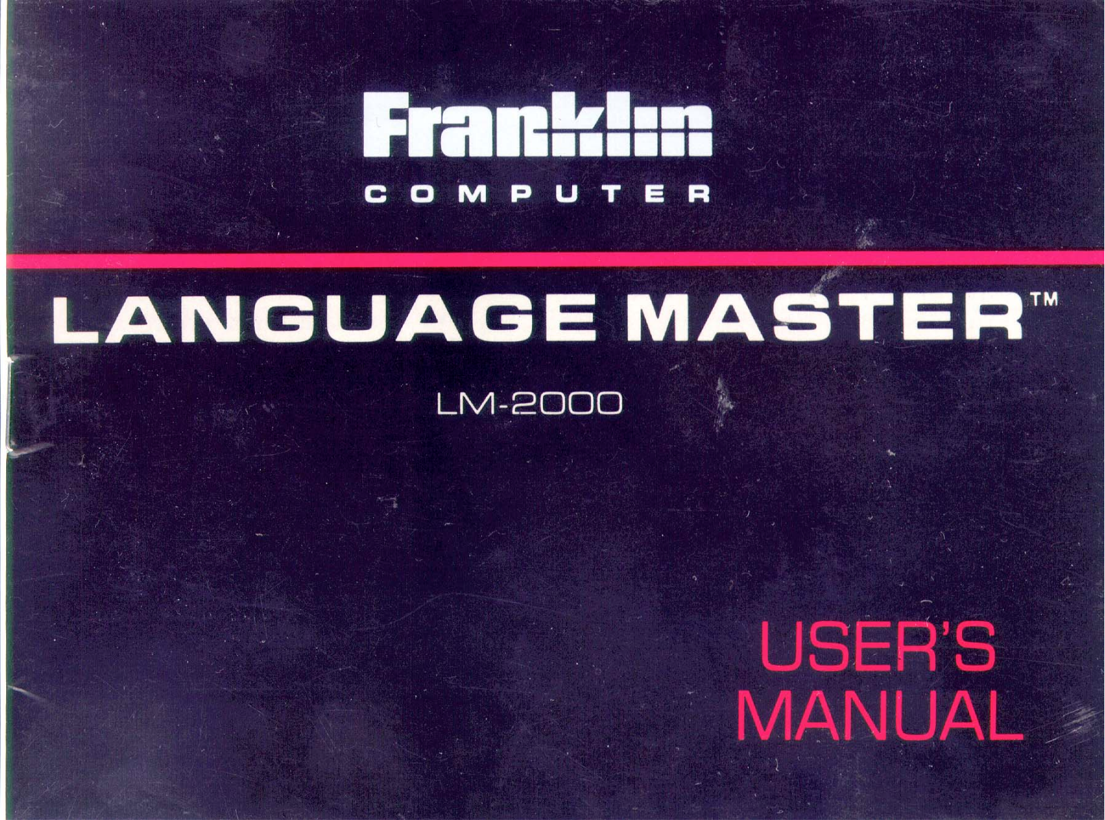 Franklin LM-2000 User Manual