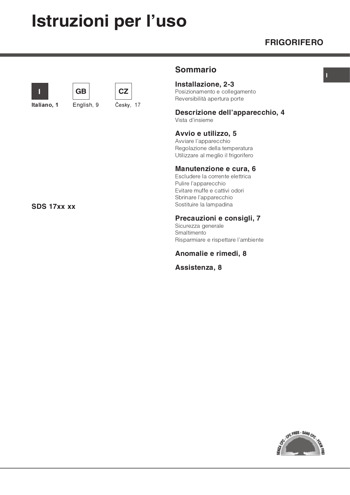 Hotpoint SDS 172A User Manual