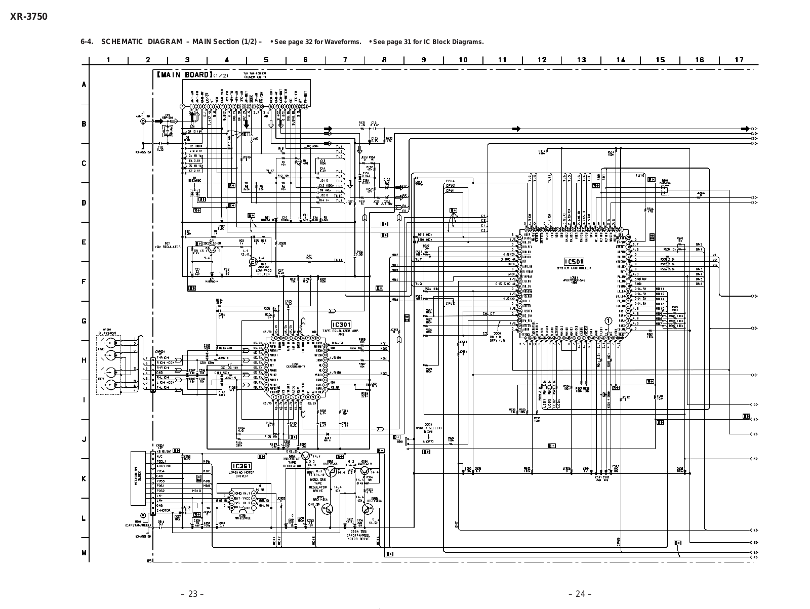 Pioneer XR-3750 Service manual