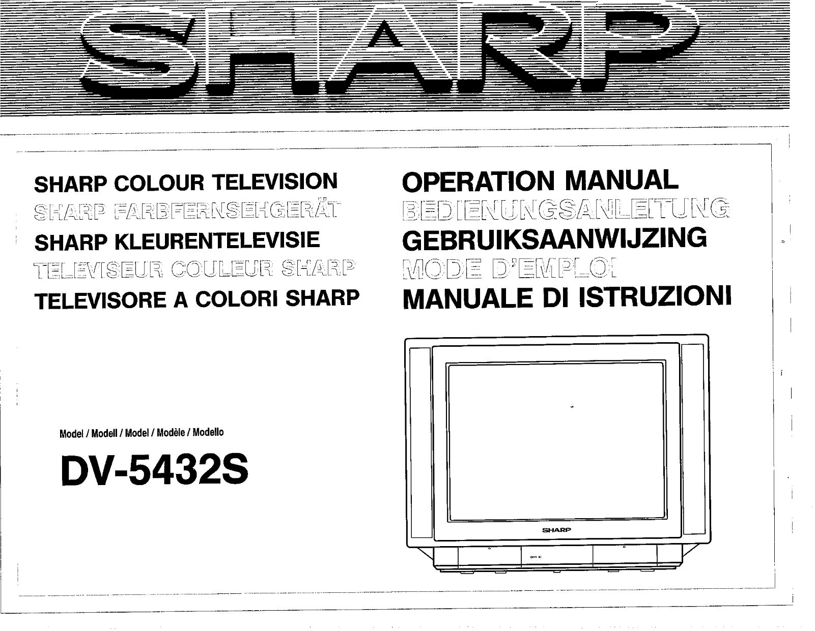 Sharp DV-5432S Operating Manual