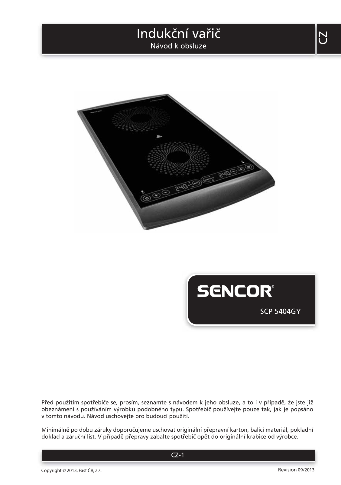 Sencor SCP 5404 GY User Manual