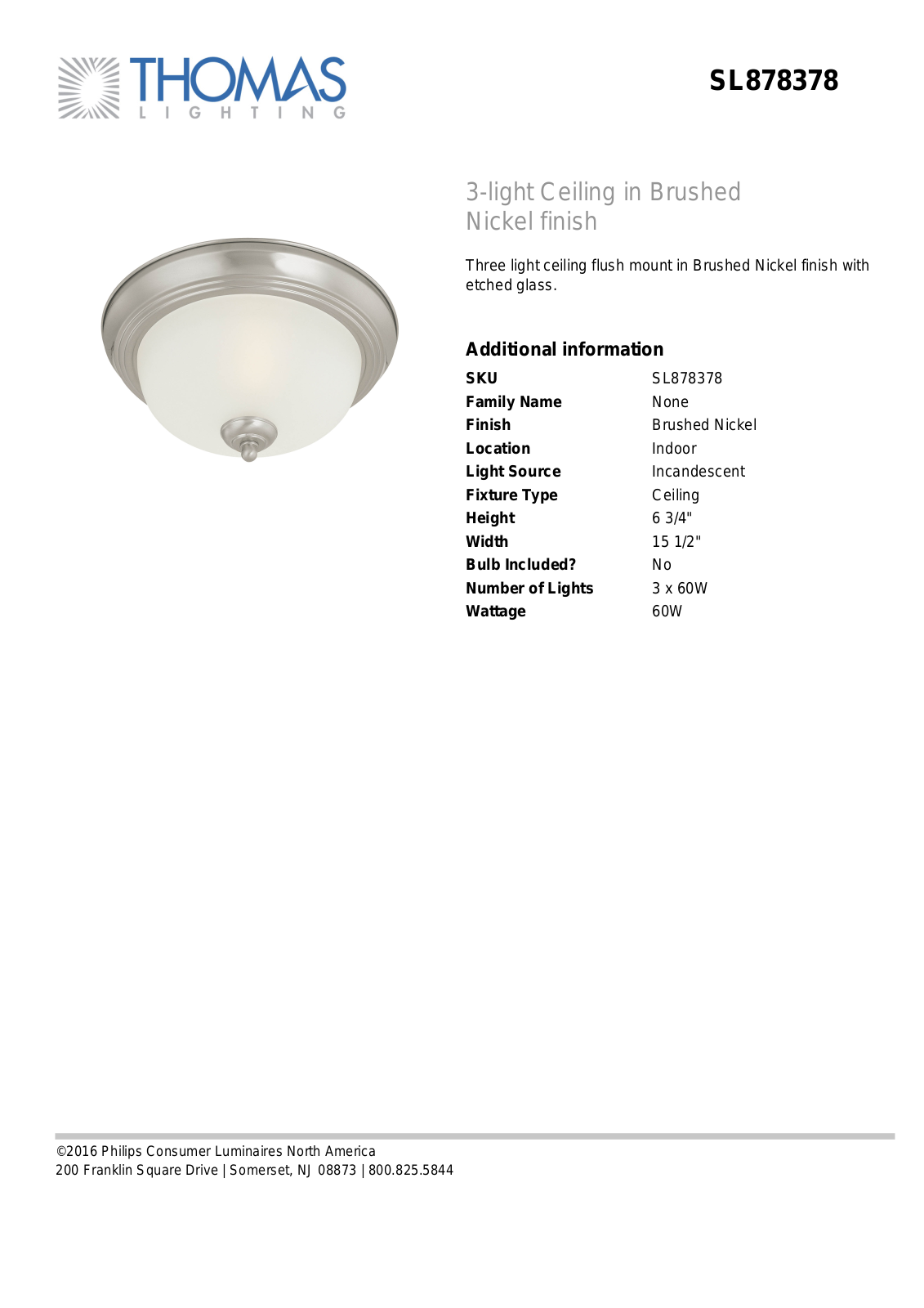 Thomas Lighting SL878378 User Manual - ManualMachine.com