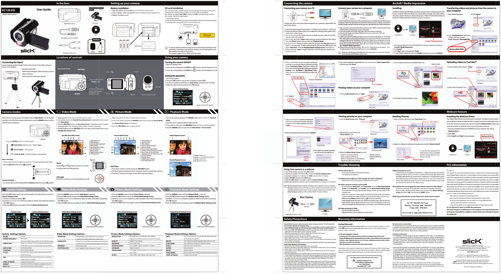 Slick VC120FD User Manual