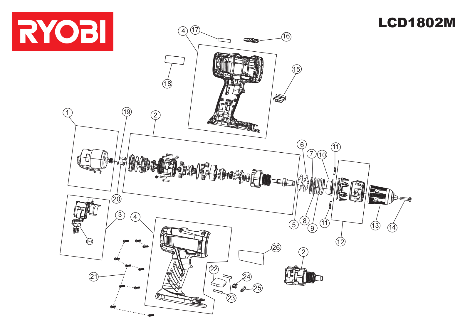 Ryobi LCD1802M User Manual