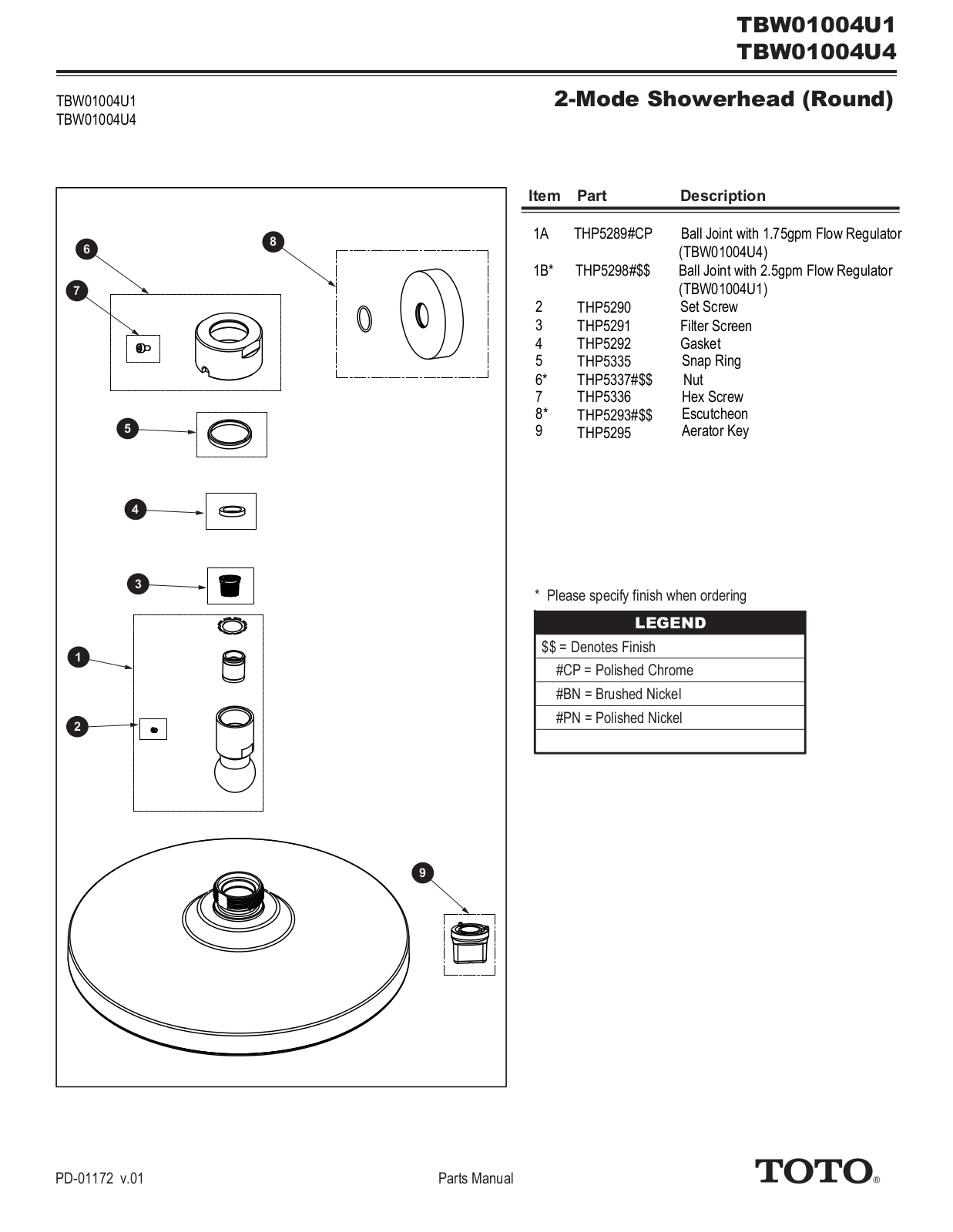 TOTO SBSA1067 Specifications - ManualMachine.com