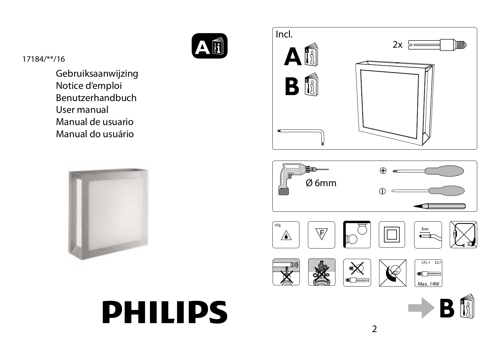 Philips 17184-87-16, 17184-93-16 User Manual