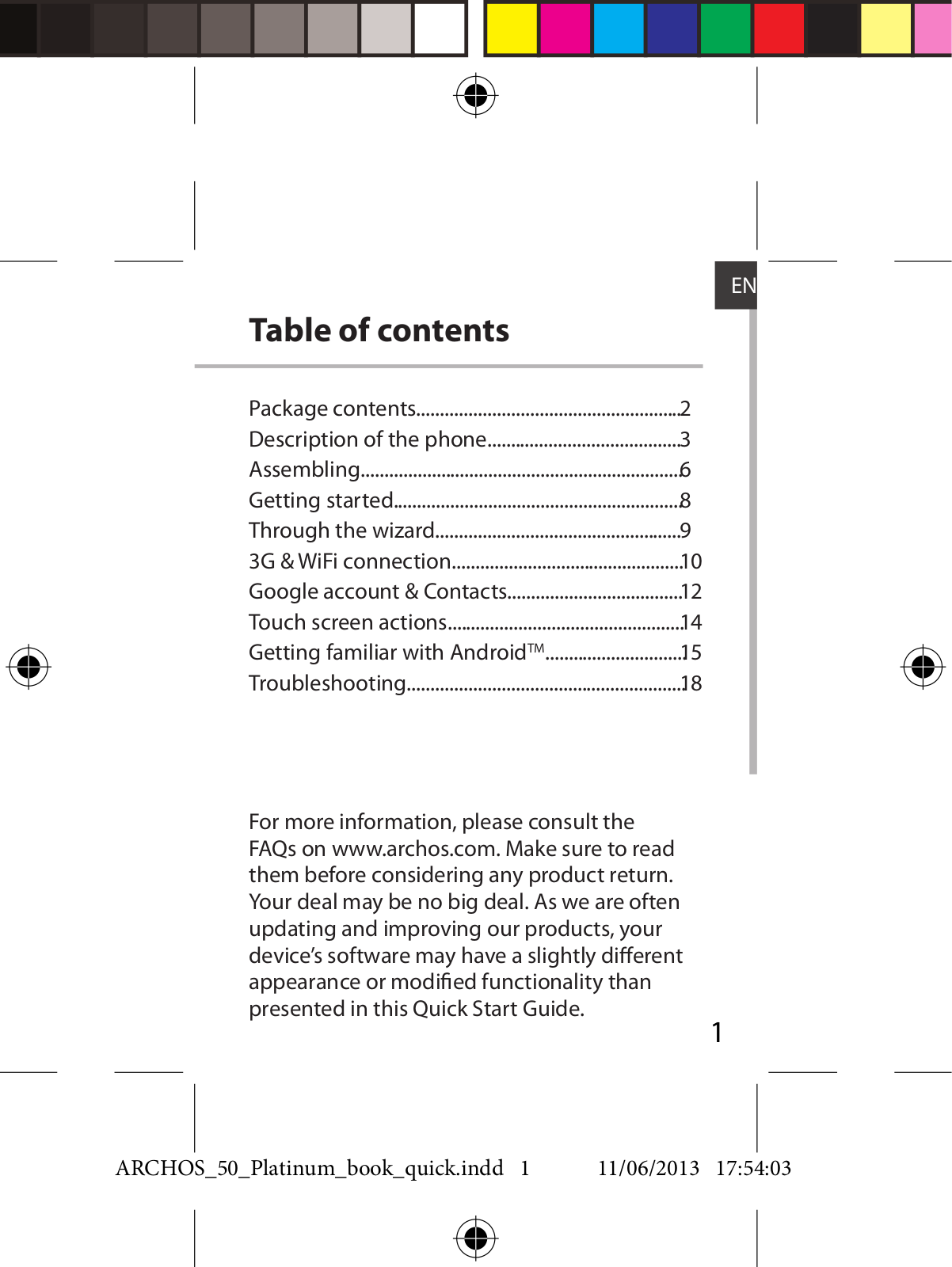 Archos 53 PLATINIUM User Manual