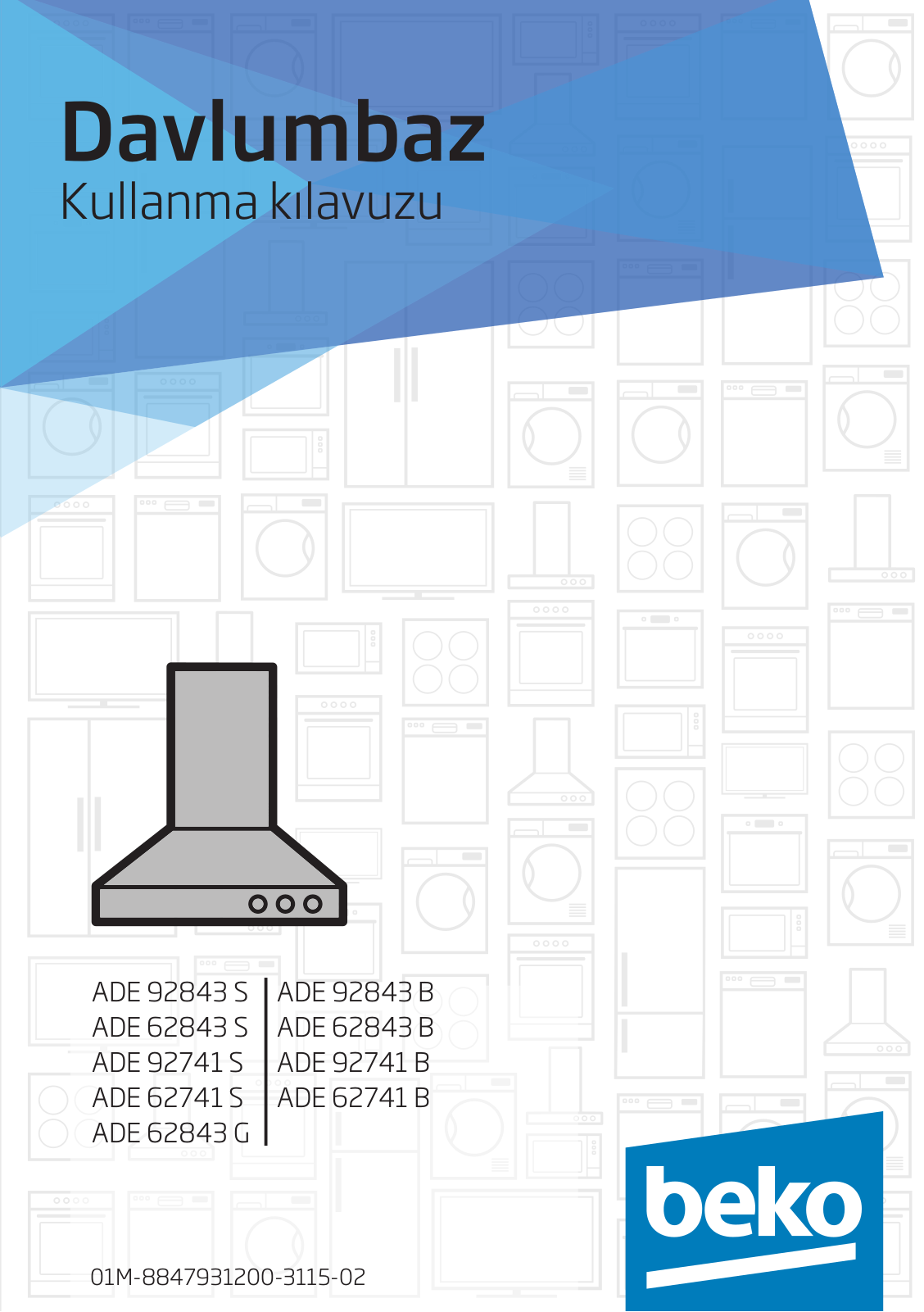 Beko ADE 92843 S, ADE 62843 S, ADE 92741 S, ADE 62741 S, ADE 62843 G User manual