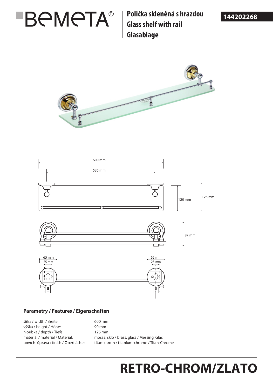 Bemeta RETRO - BRONZ 144202268 User guide - ManualMachine.com