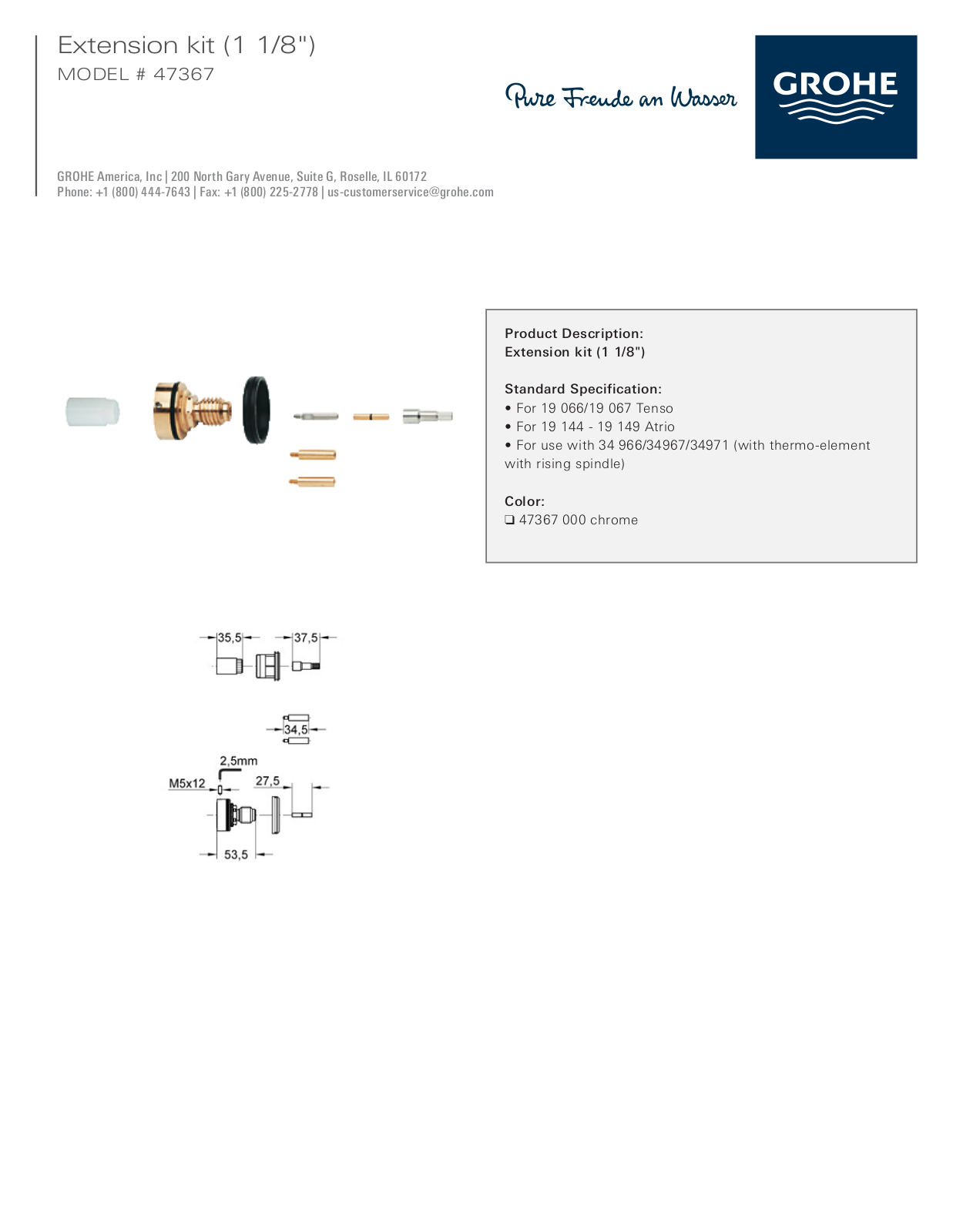 GROHE GRH3388 Specifications - ManualMachine.com