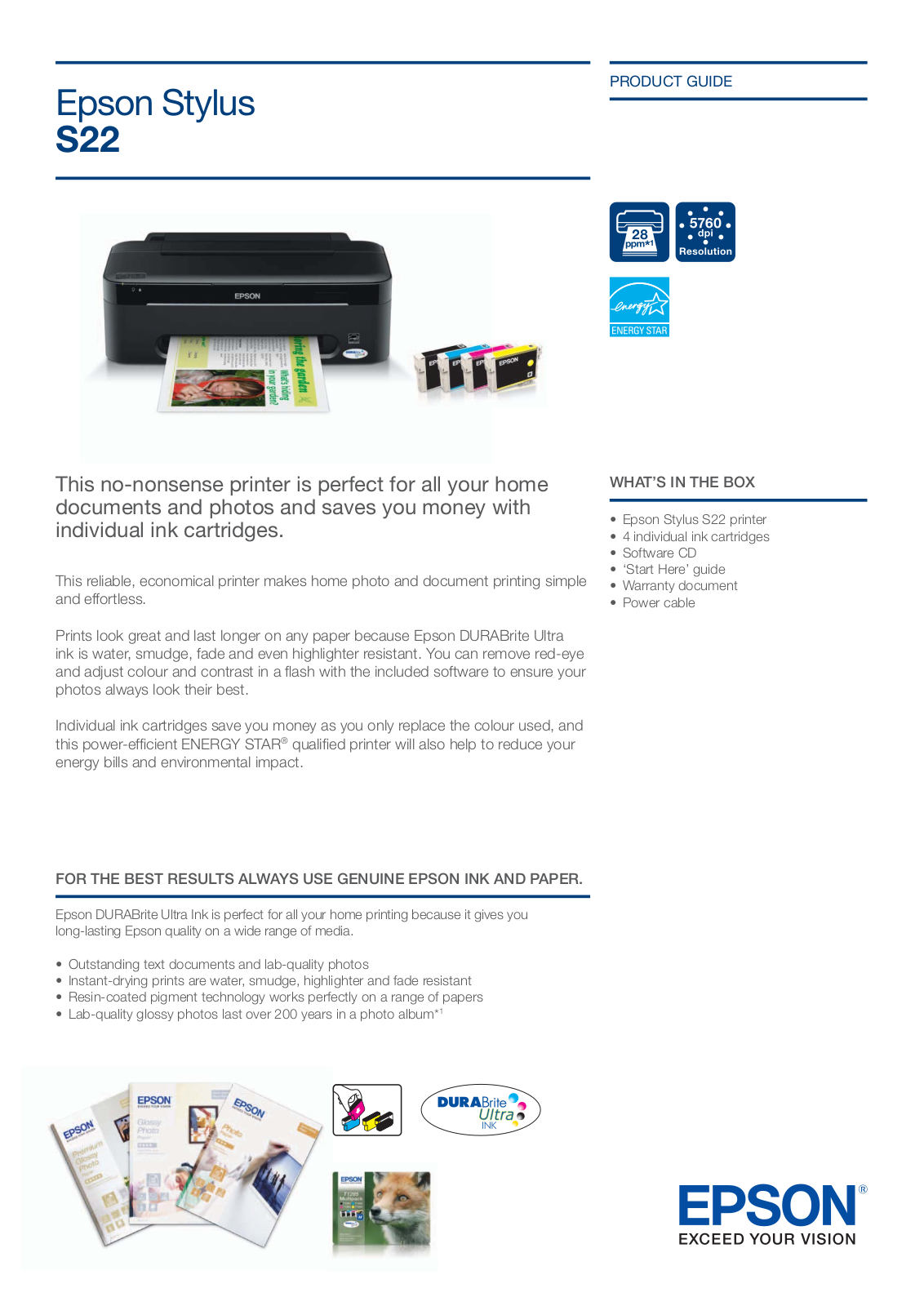 EPSON S22 service manual