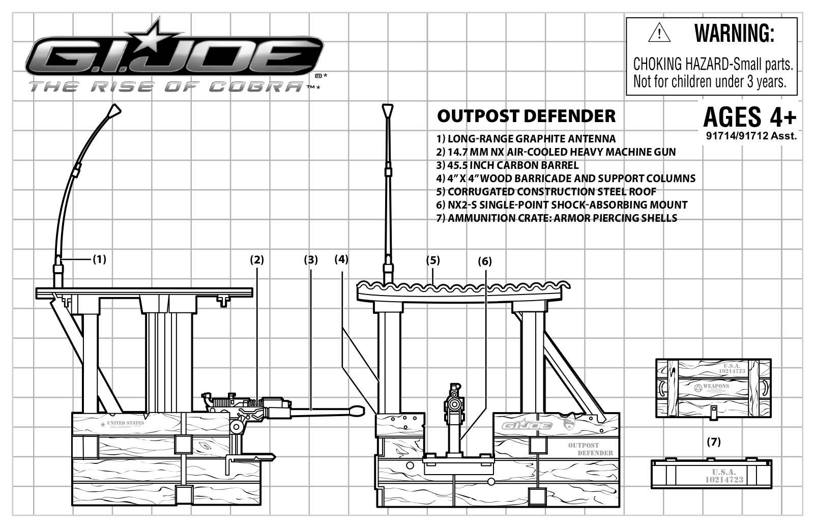 HASBRO GI Joe ROC Outpost Defender User Manual