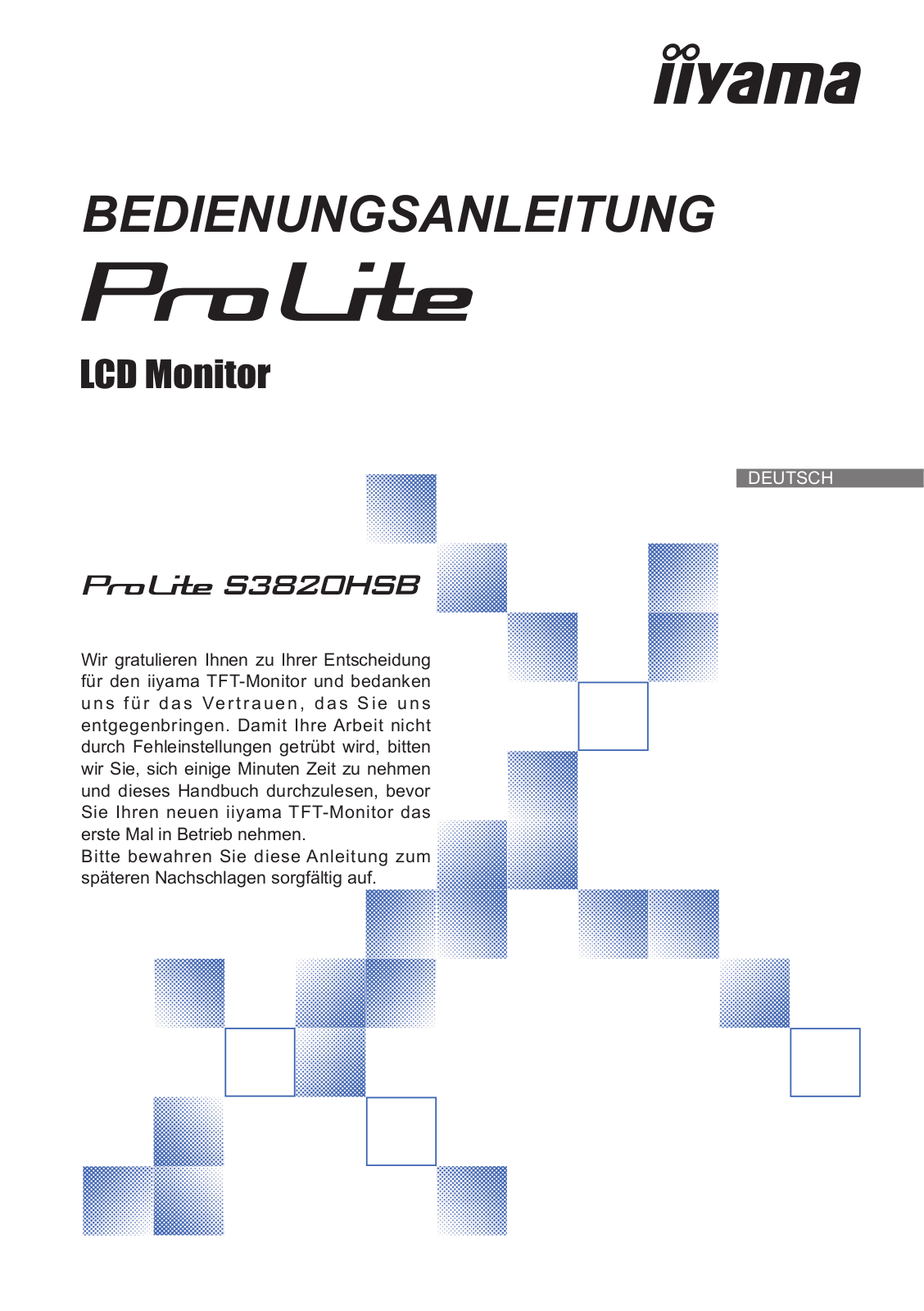 iiyama ProLite S3820HSB-B1 User Manual