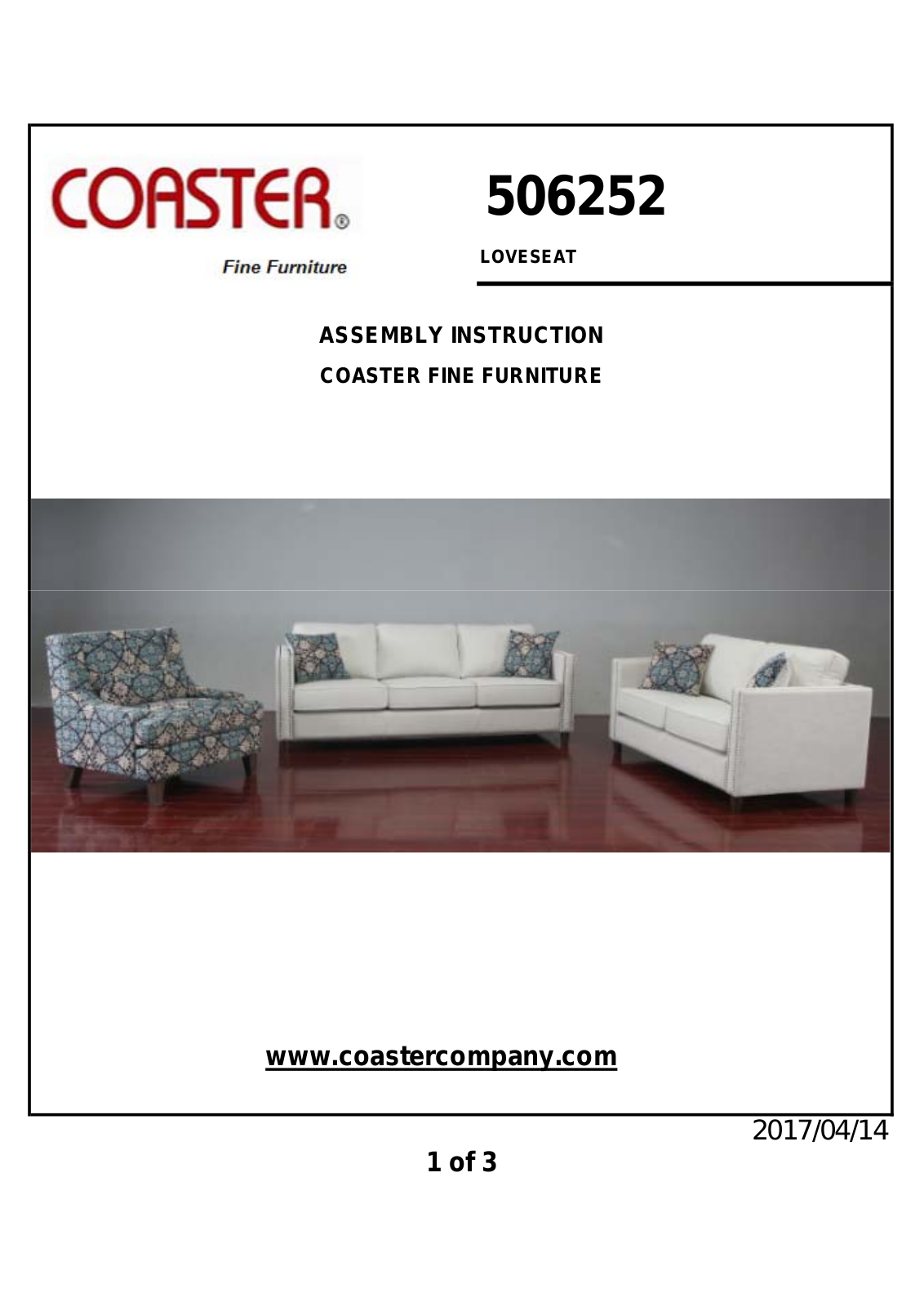 Coaster 506252 Assembly Guide - ManualMachine.com