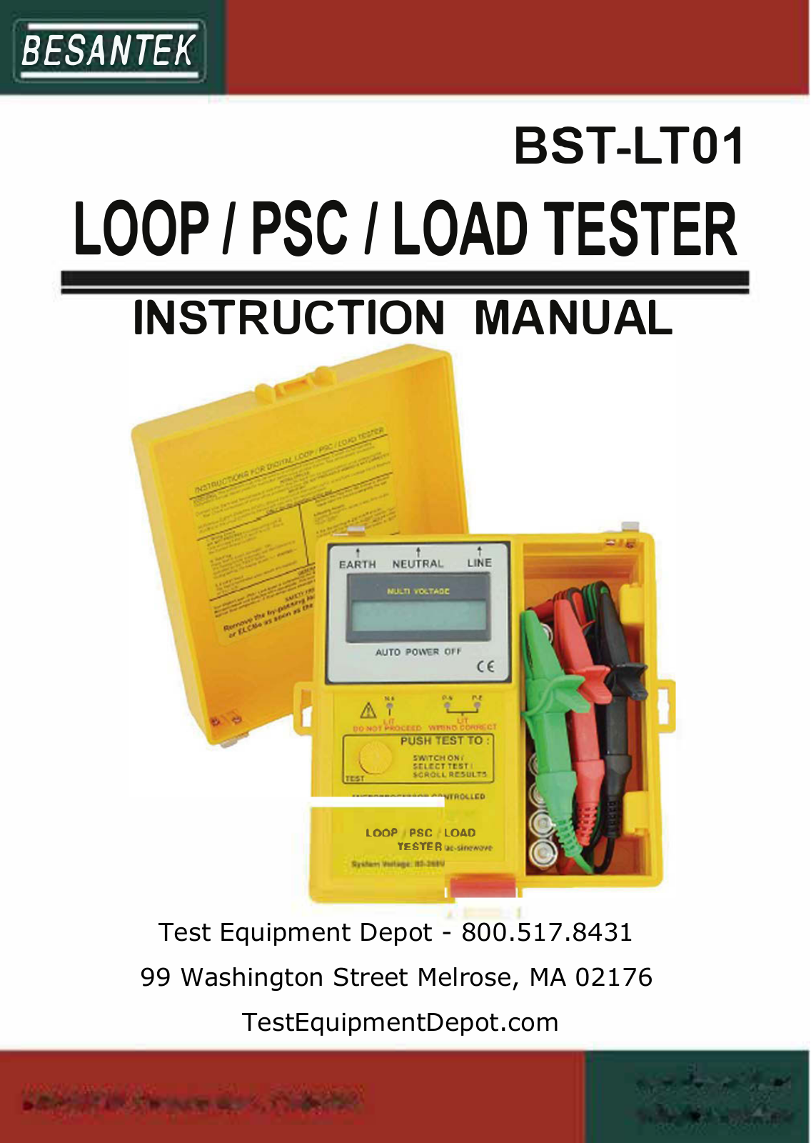 Besantek BST-LT01 Instruction Manual