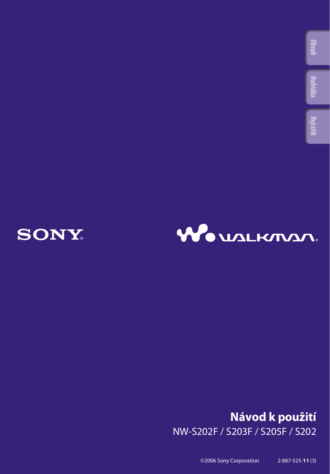 Sony NW-S202F, NW-S202 User Manual