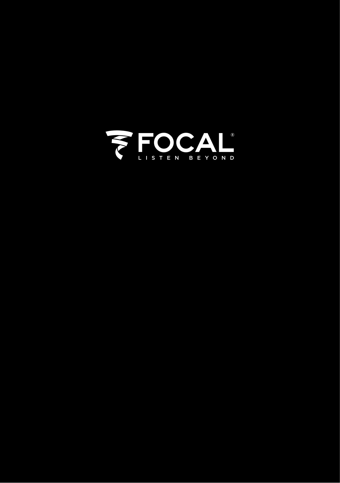 Focal LISTEN BEYOND Catalog