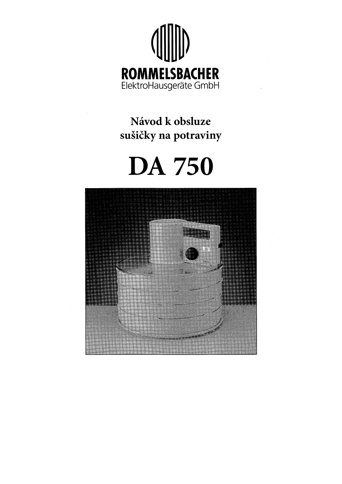 Rommelsbacher DA 750 User Manual