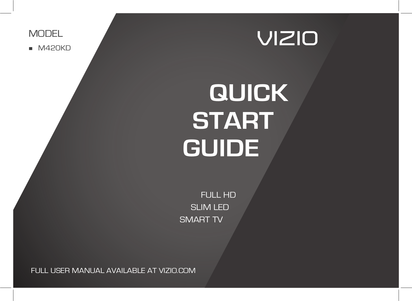 Vizio M420KD User Manual