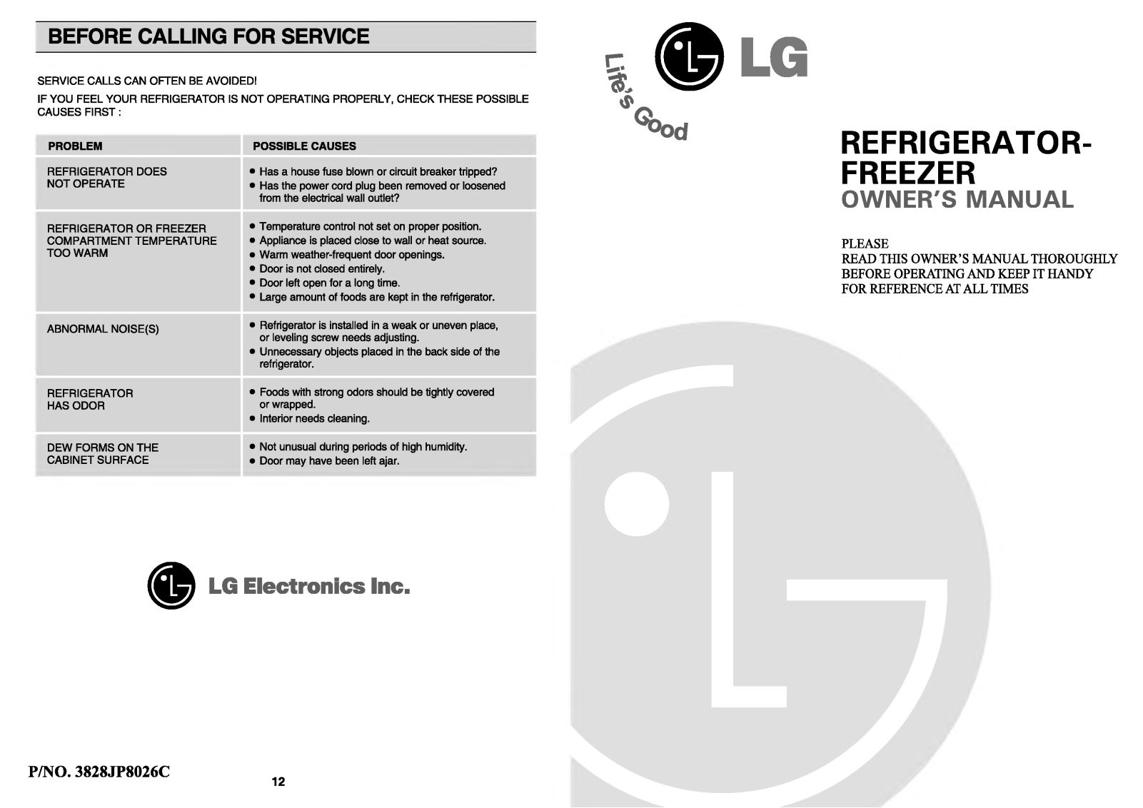 LG GN-S402GCA User Manual