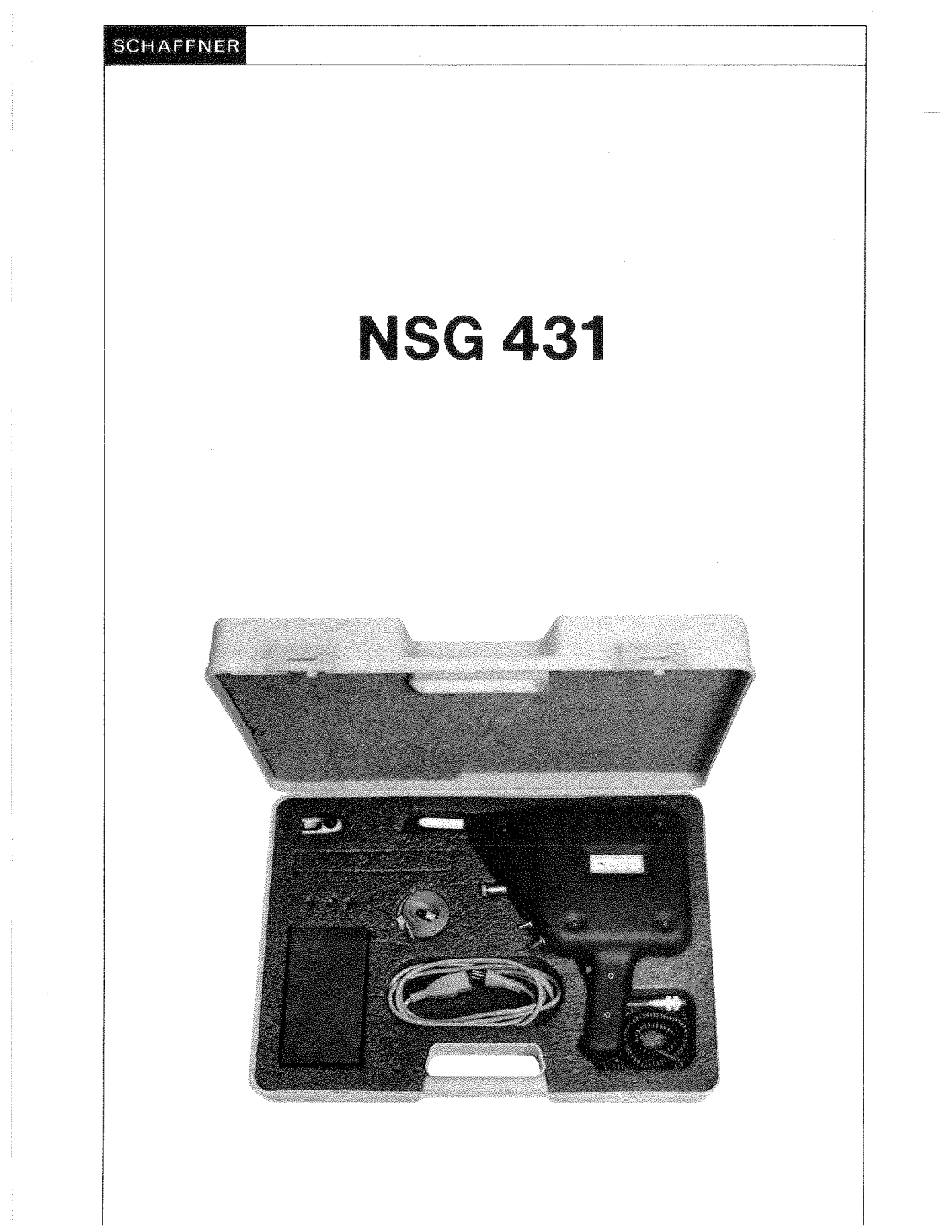 Schaffner NSG 431 Service manual