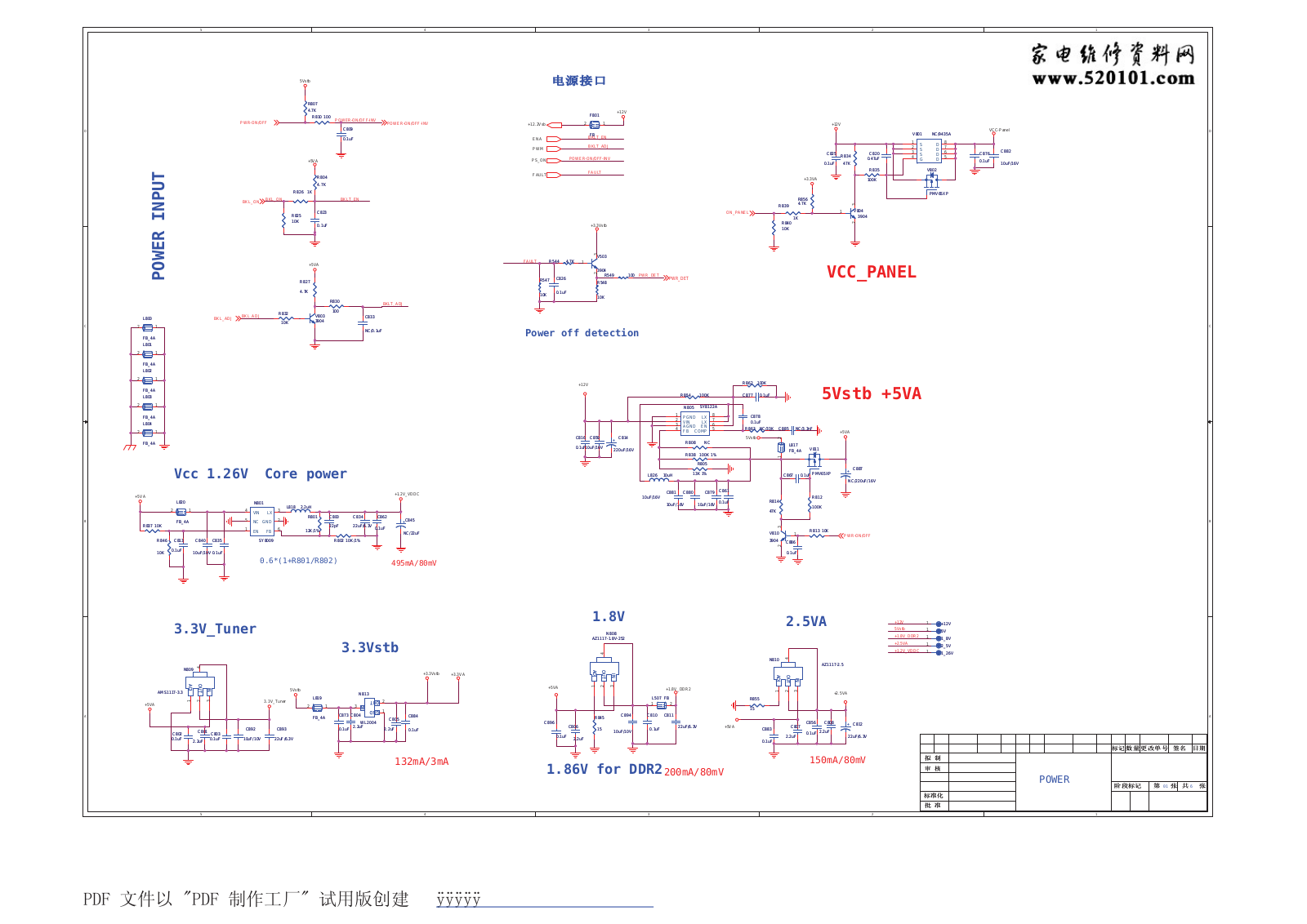 KONKA LED32F2900CE Schematic