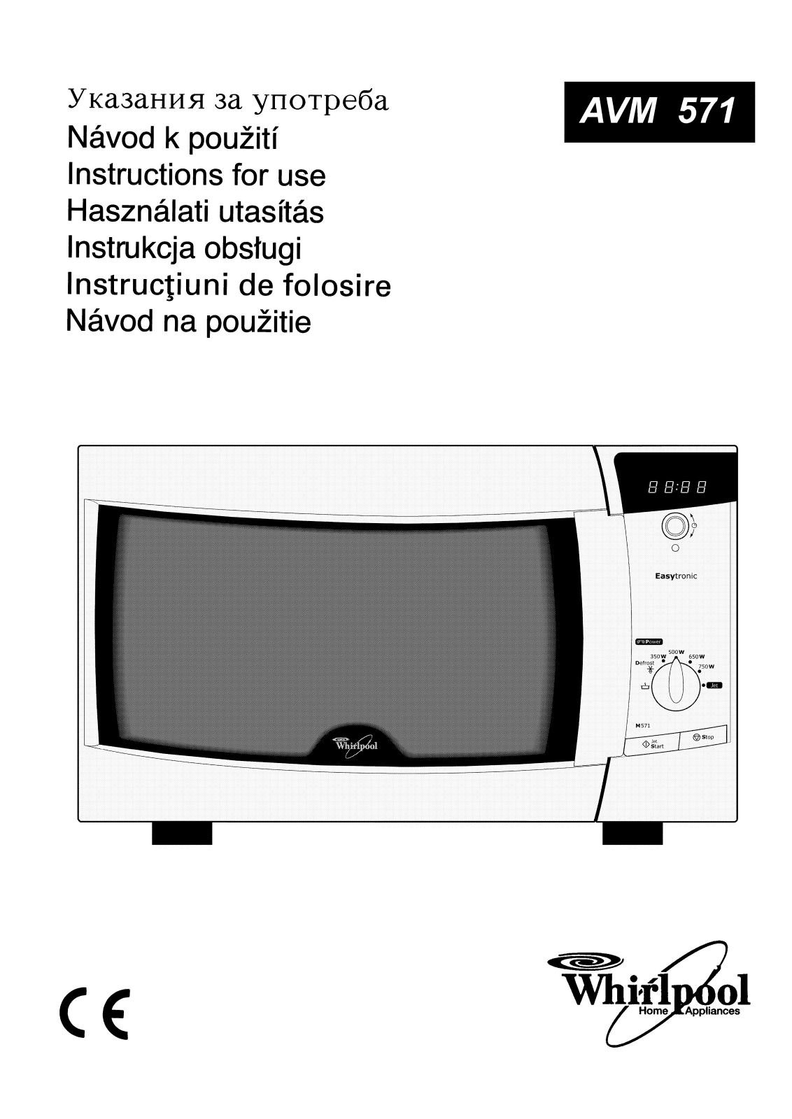 Whirlpool AVM 571/WH INSTRUCTION FOR USE