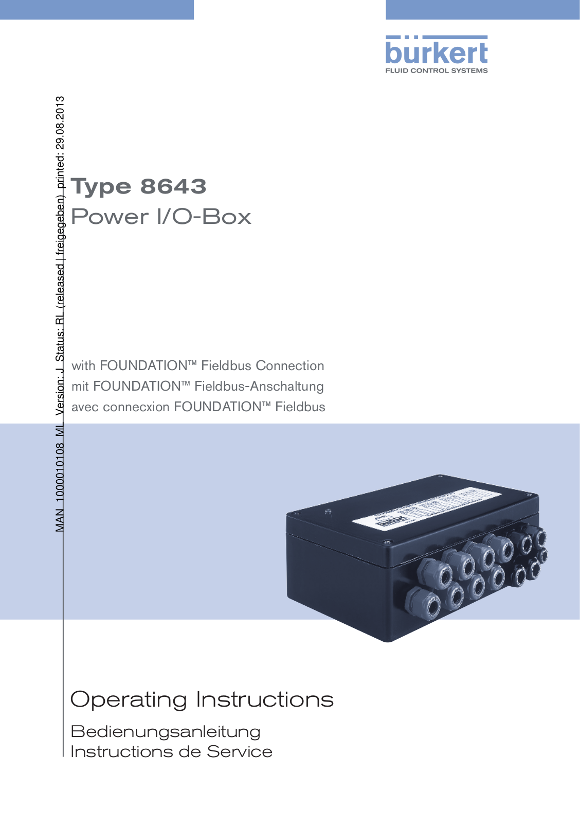 Burkert 8643 User Manual