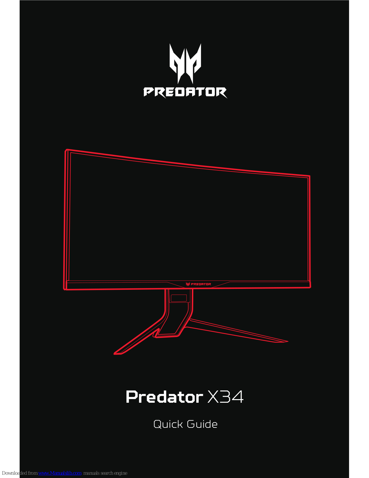 Predator X34 Quick Manual - ManualMachine.com