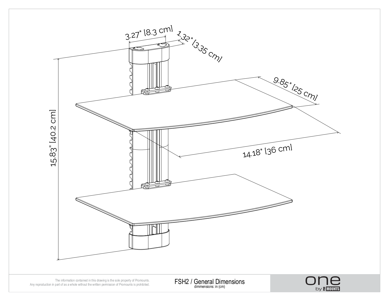 Promounts FFM1014 Dimensions - ManualMachine.com