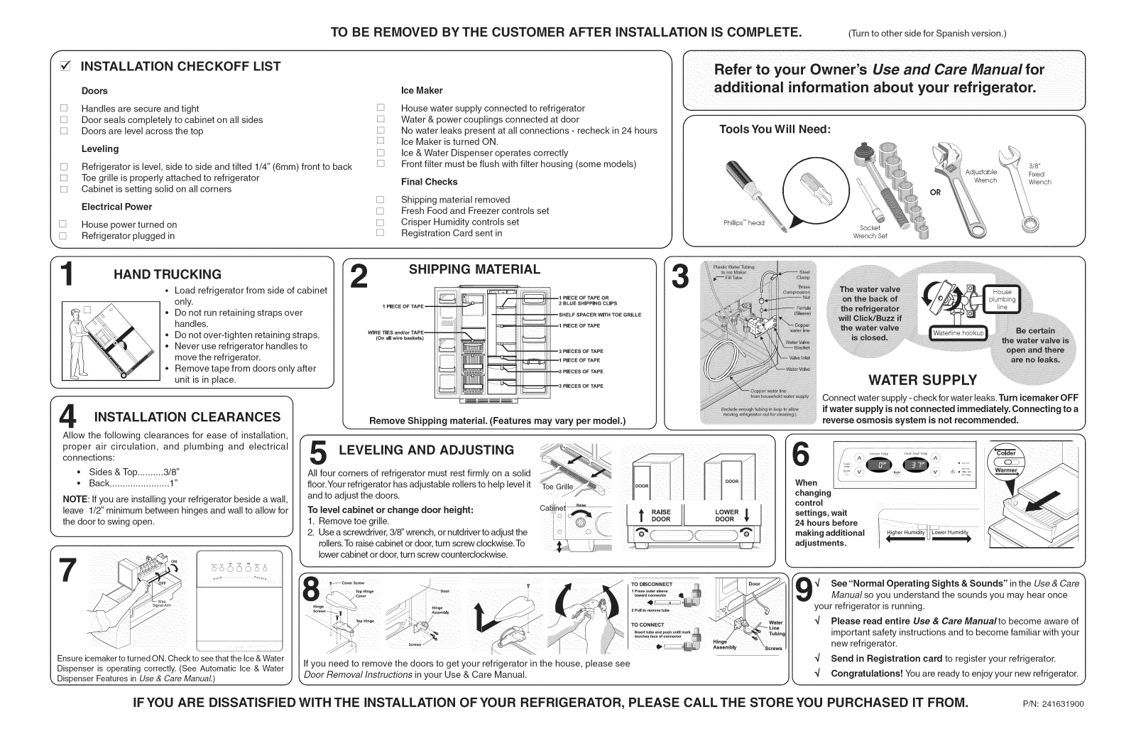 Frigidaire GLHS67SEPB0, GLHS67SEPW0 Installation Guide - ManualMachine.com
