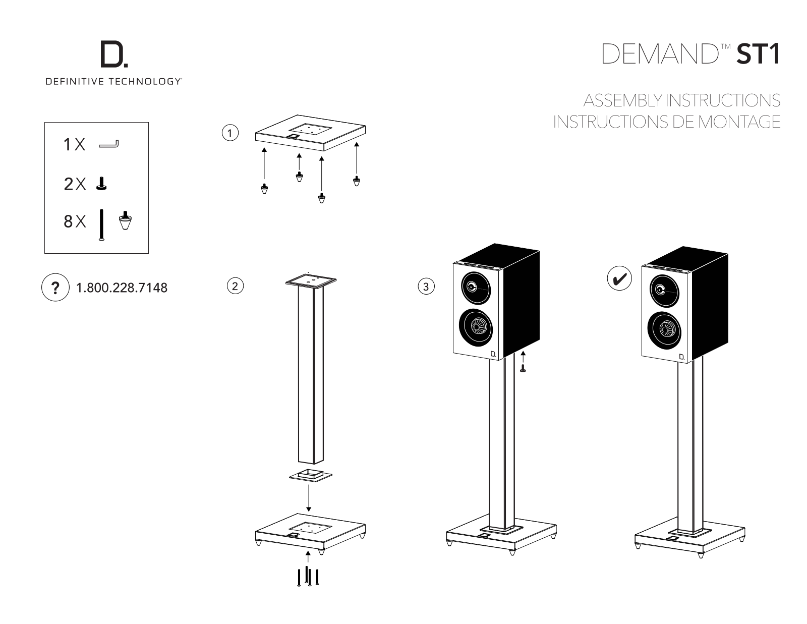 Definitive Technology ST1 Installation Guide