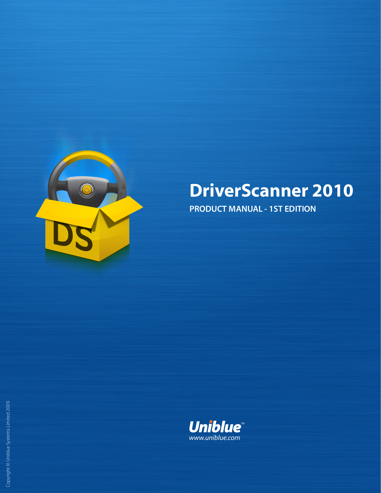 Uniblue DRIVERSCANNER 2010 PRODUCT MANUAL