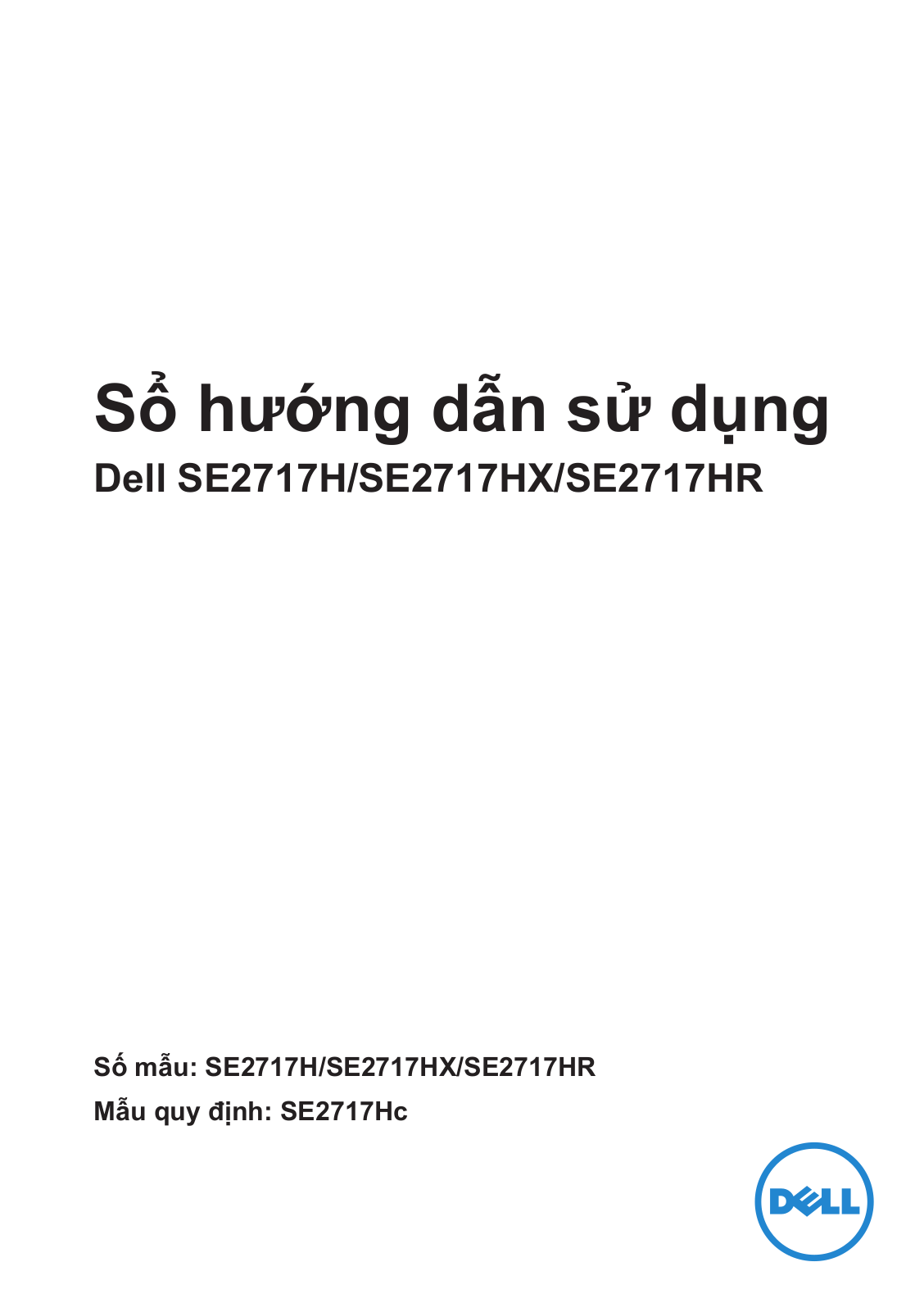 Dell SE2717H User Manual