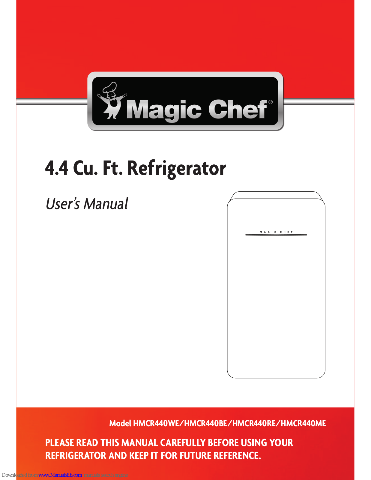 Magic Chef HMCR440WE, HMCR440BE, HMCR440RE, HMCR440ME User Manual