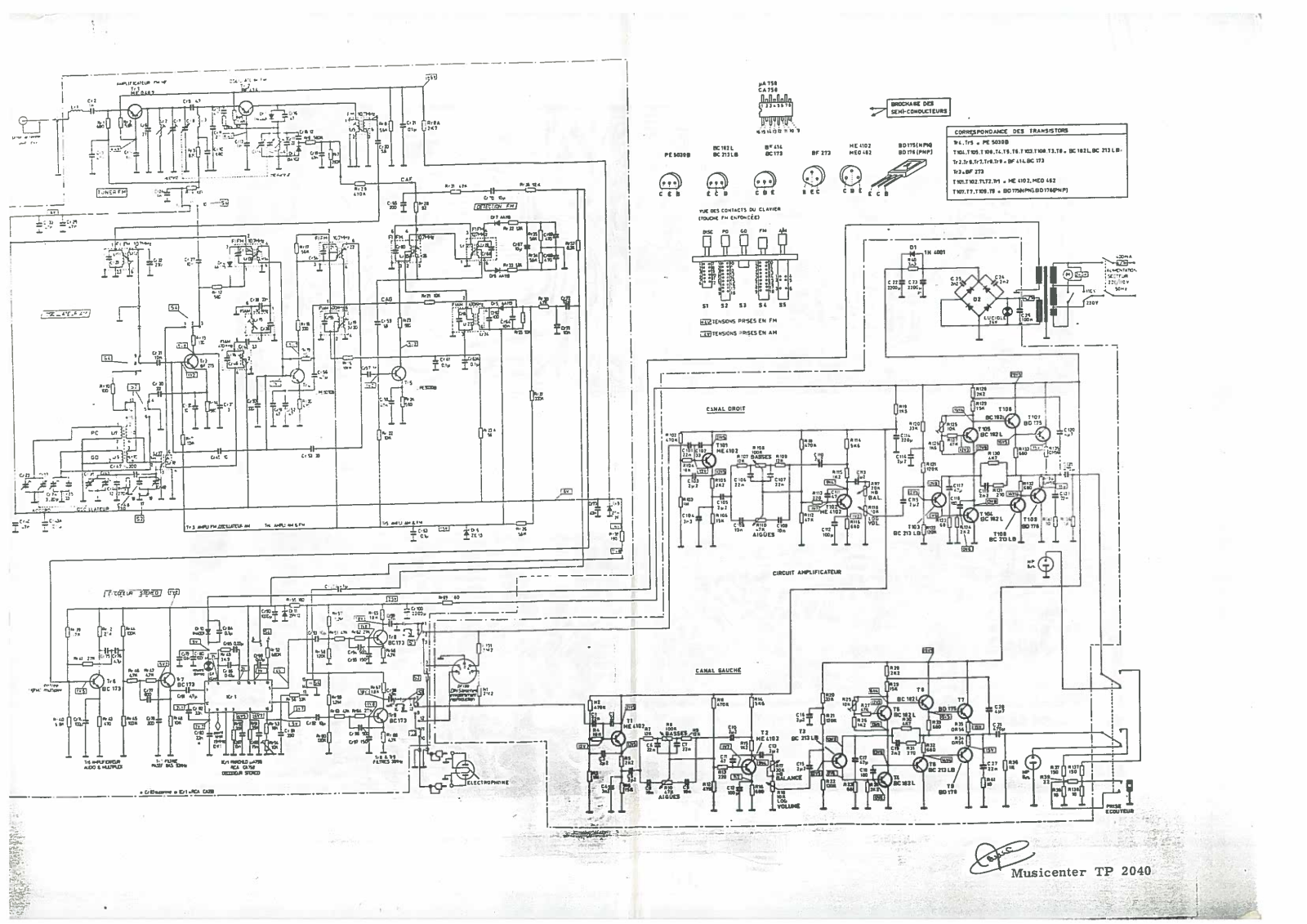 ITT TP2040 Schematic