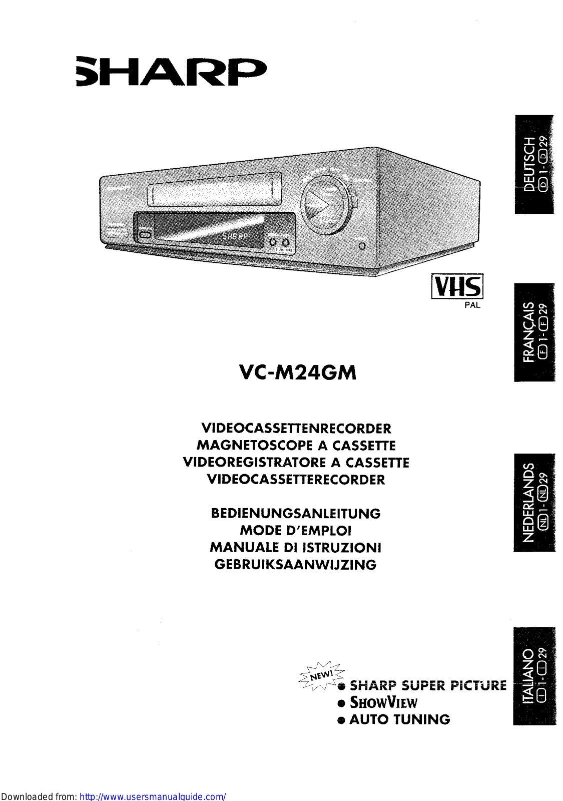 SHARP VC-M24GM User Manual