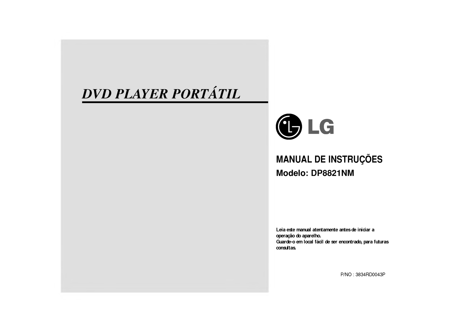 Lg DP8821NM User Manual