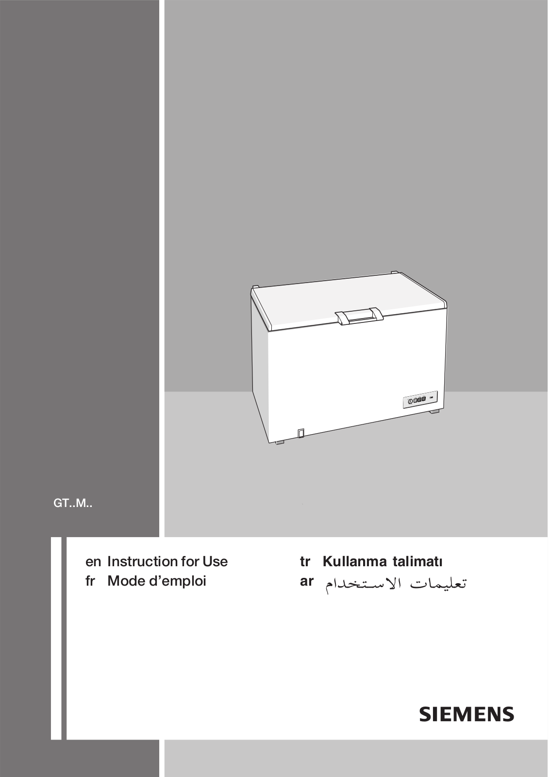 Siemens GT26MT30NE User Manual