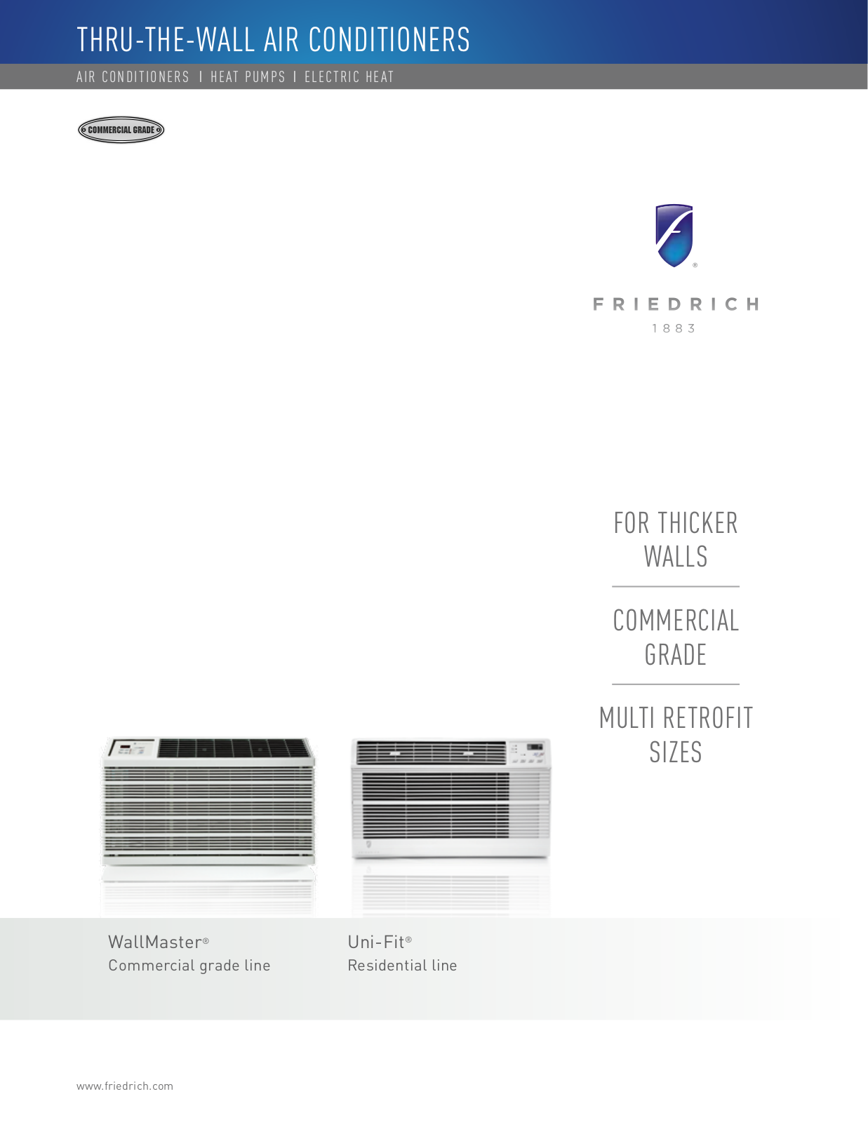 Friedrich US12D10, US12D30, UE12D33 Brochure