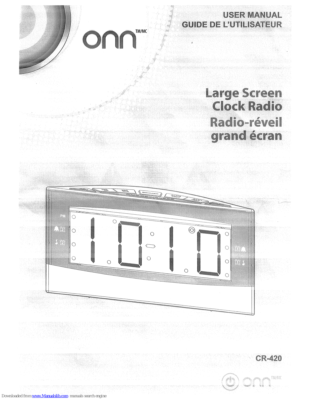 Onn CR-420 User Manual