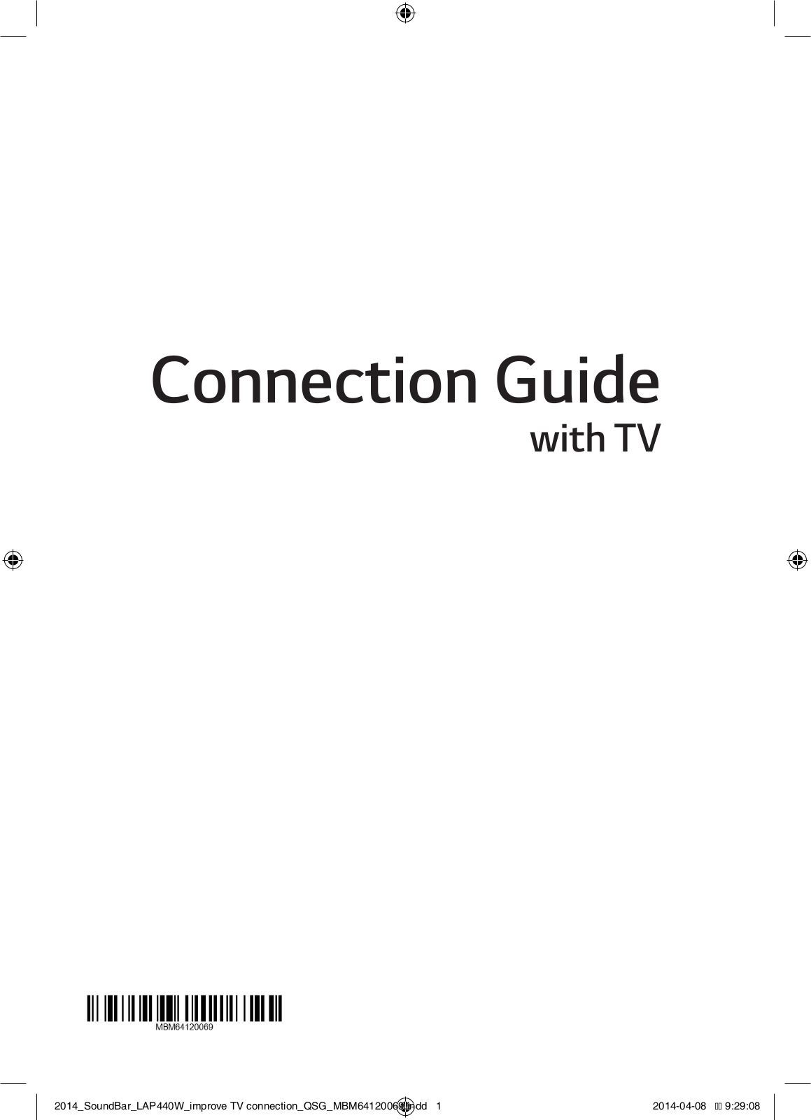 LG LAP440W, LAP440 Quick Setup Guide