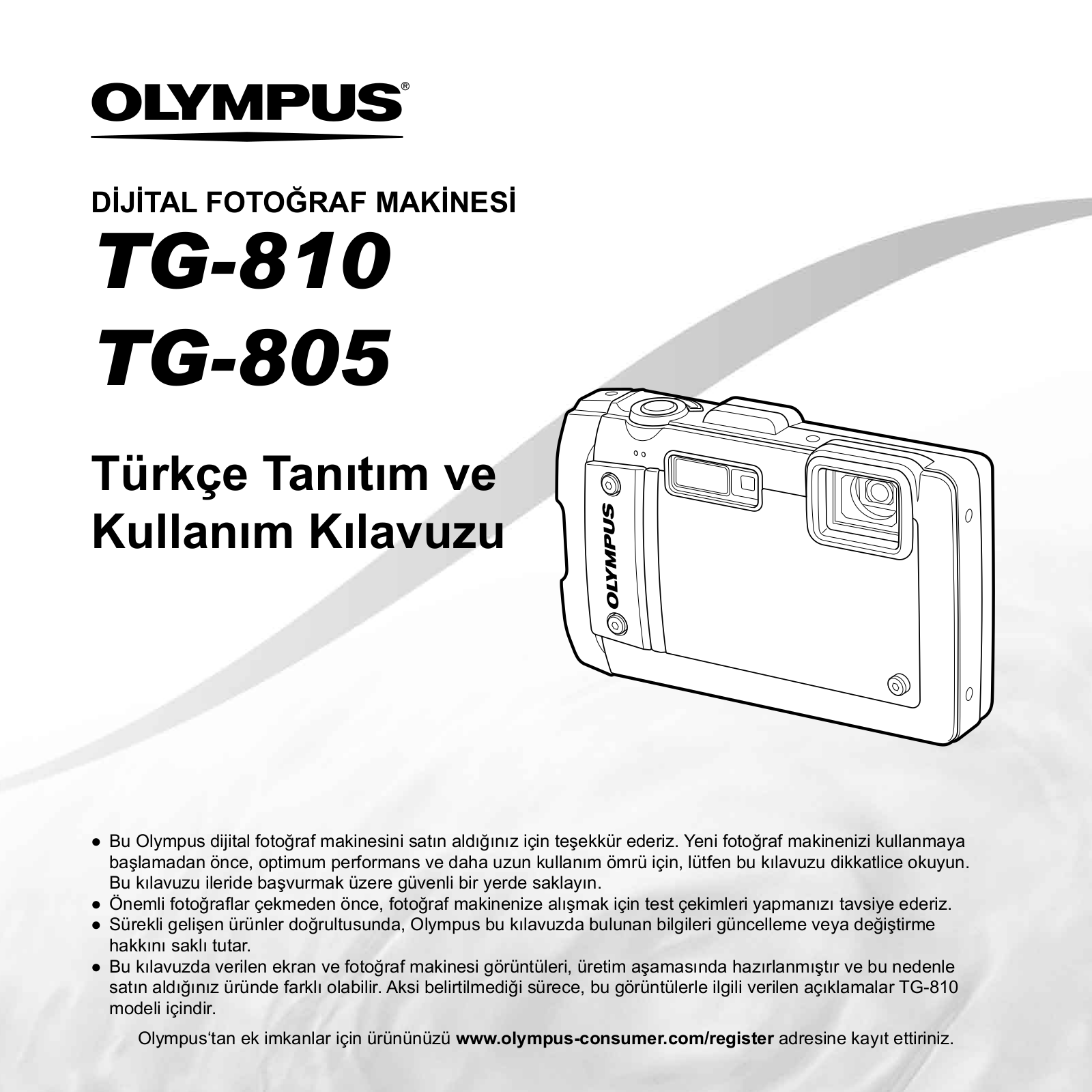 OLYMPUS TG-810 User Manual