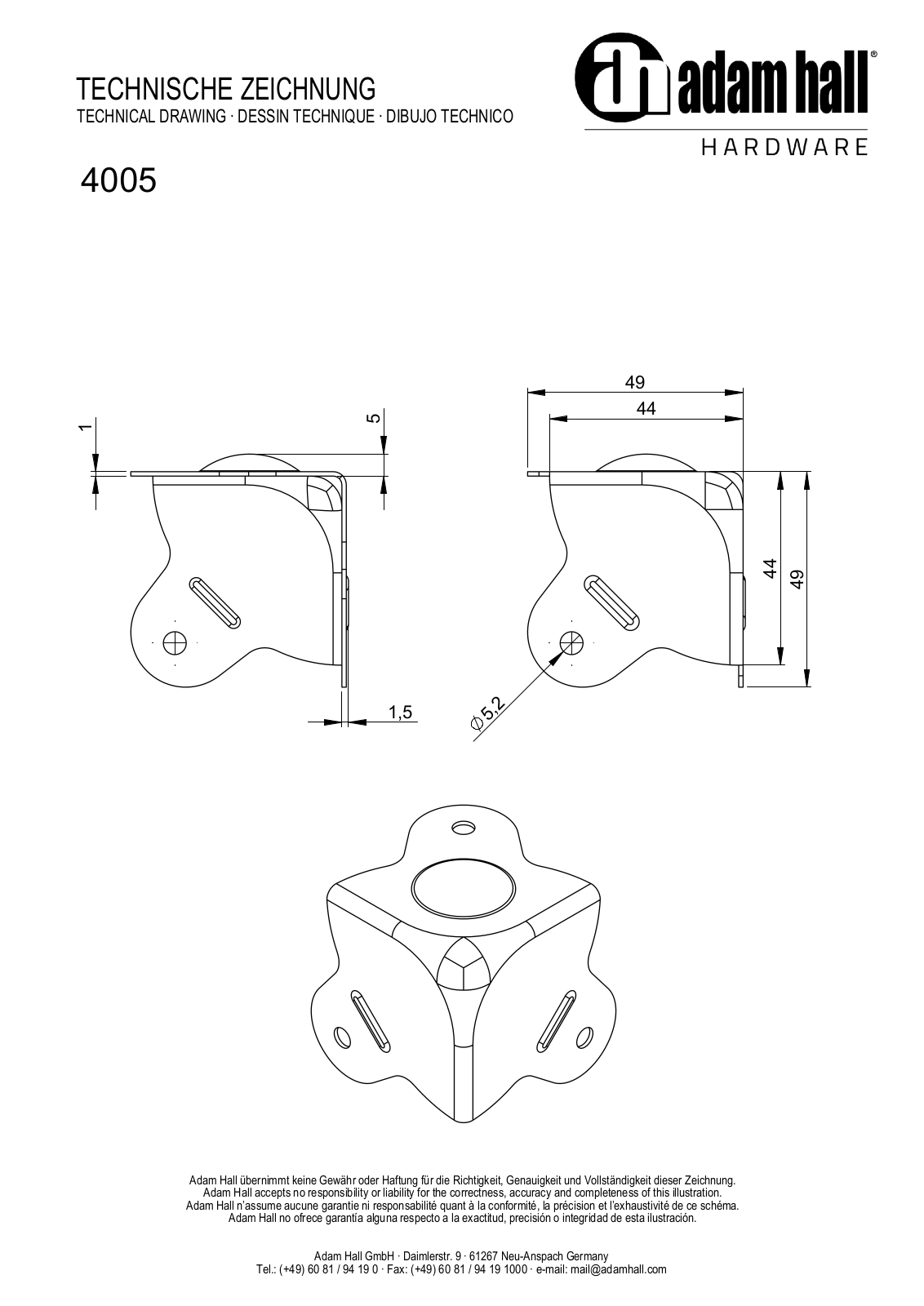 Adam Hall 4005 User guide - ManualMachine.com