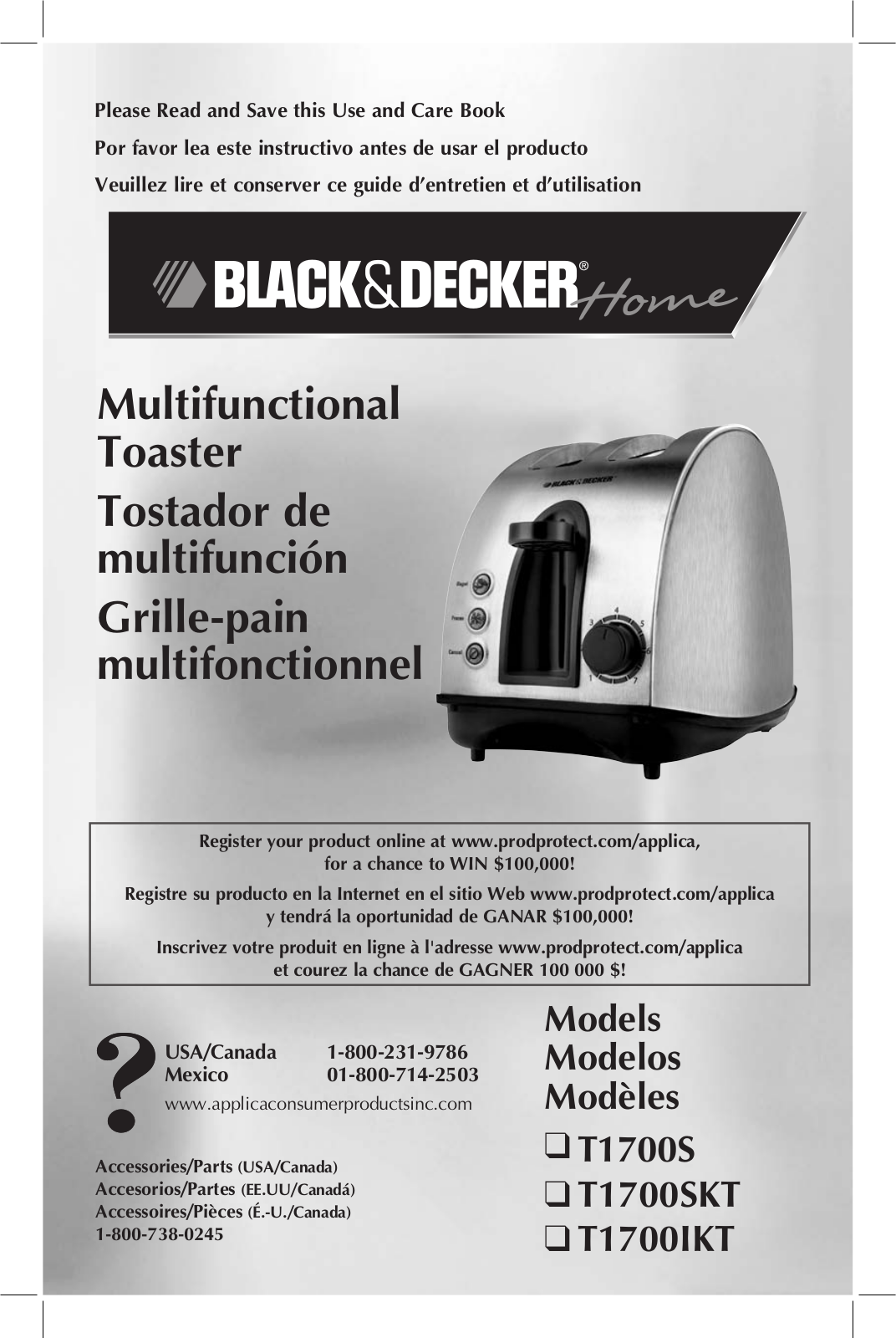 Black & Decker T1700IKT User Manual