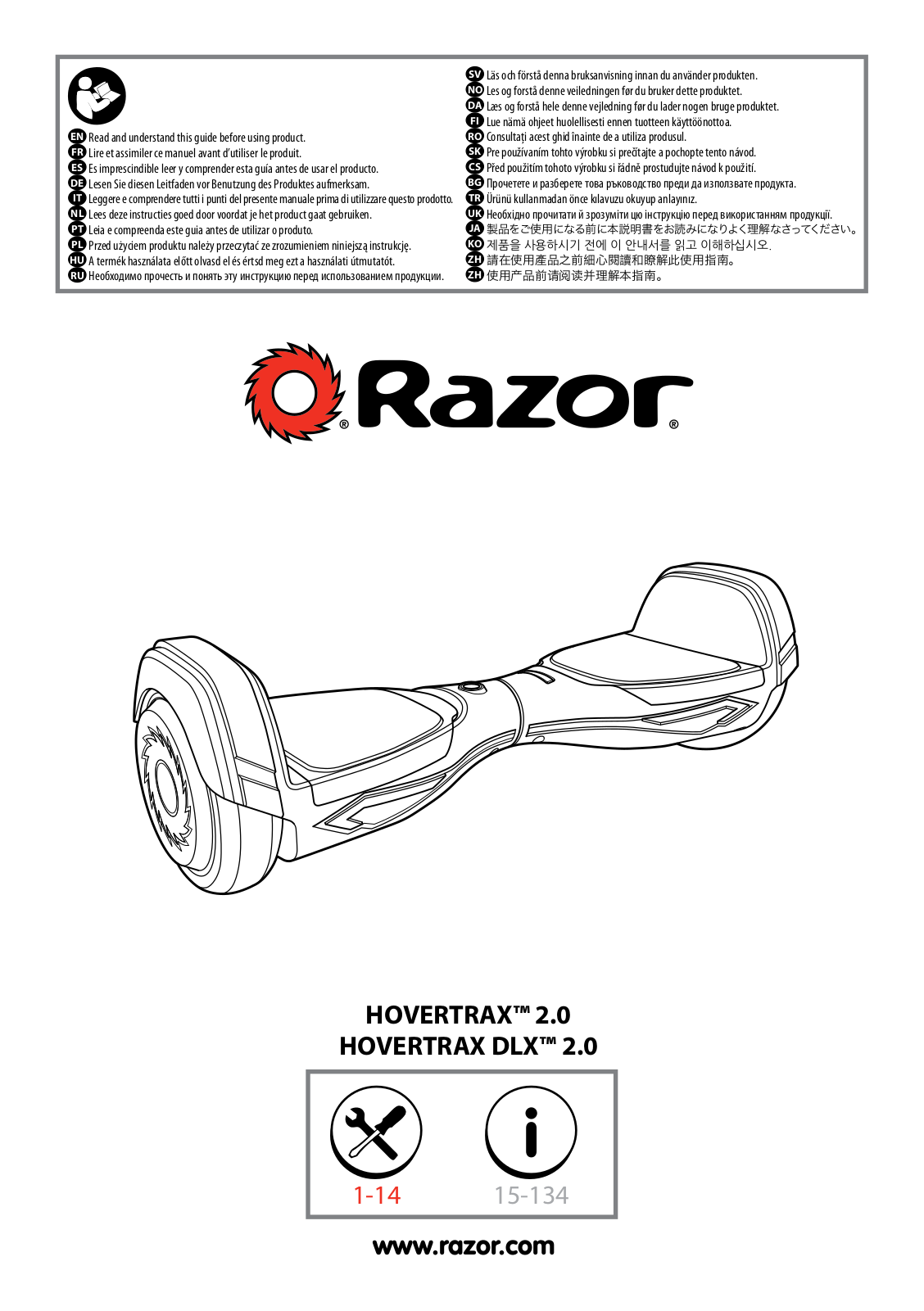 Razor HOVERTRAX 2 User Manual