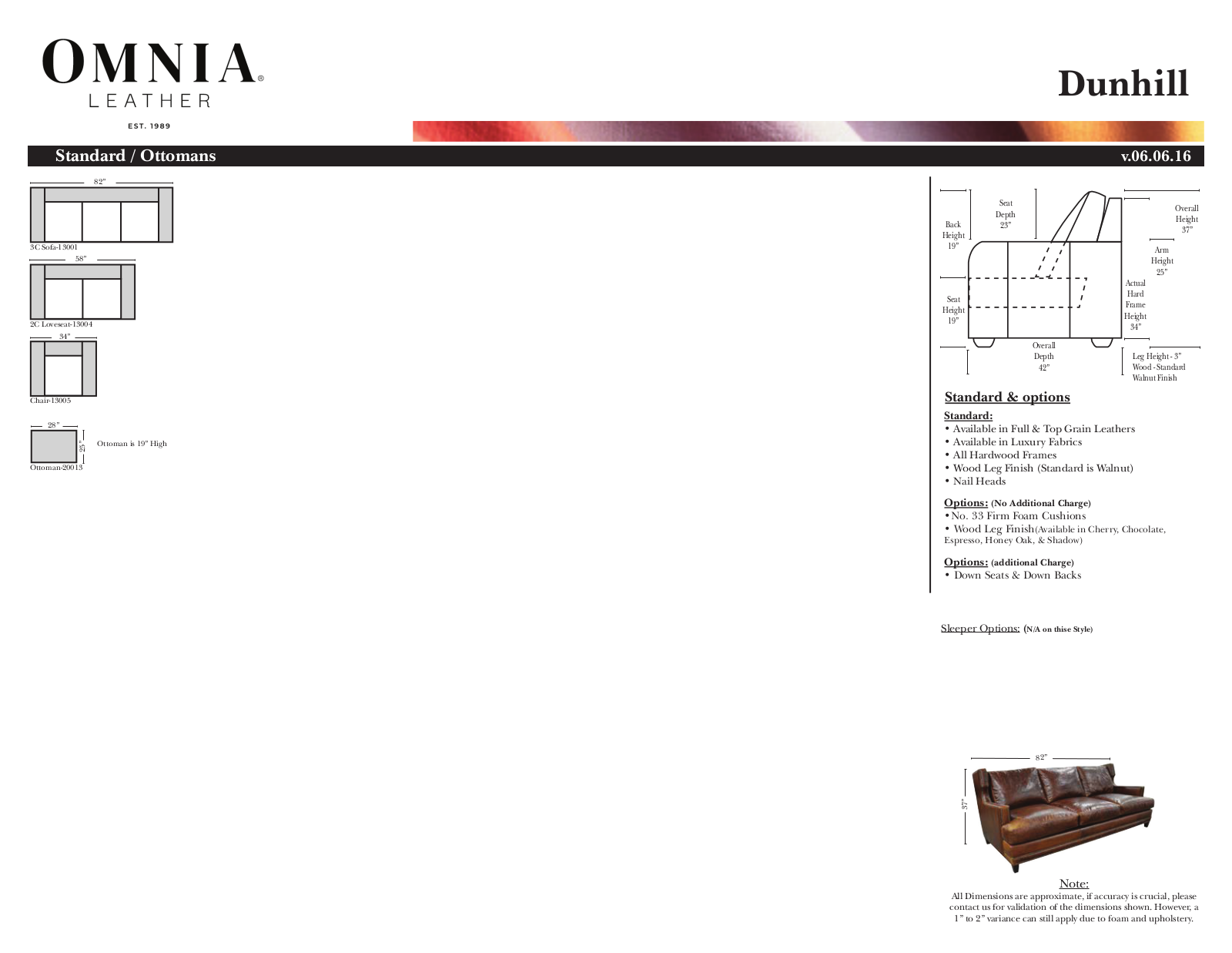 Omnia Leather OTL10313 Specifications - ManualMachine.com