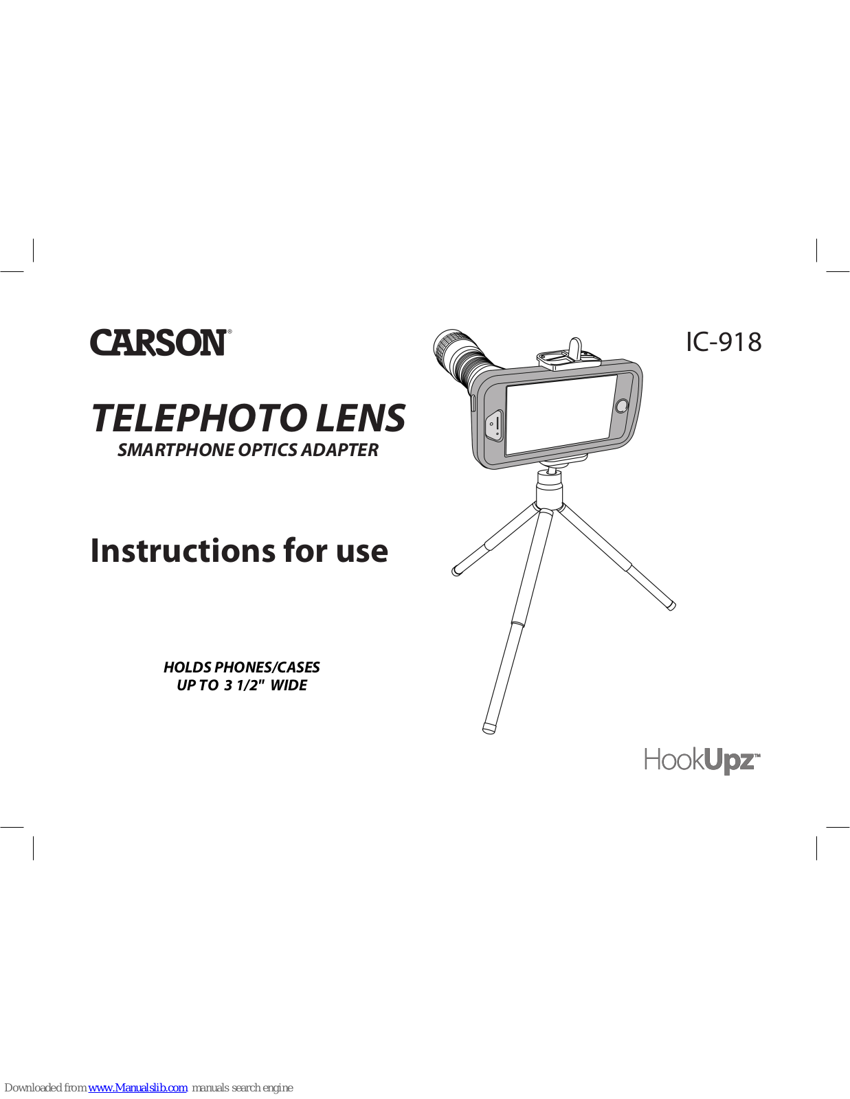 Carson IC-918 Instructions For Use Manual