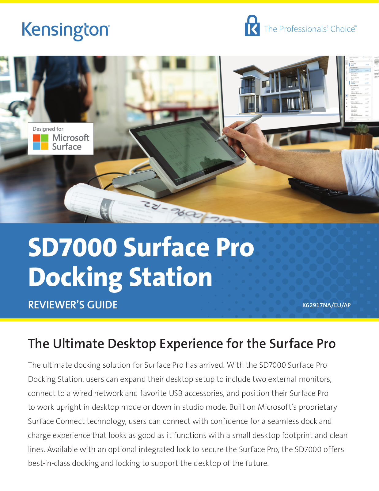 Kensington SD7000 Surface Pro Reviewer's Manual